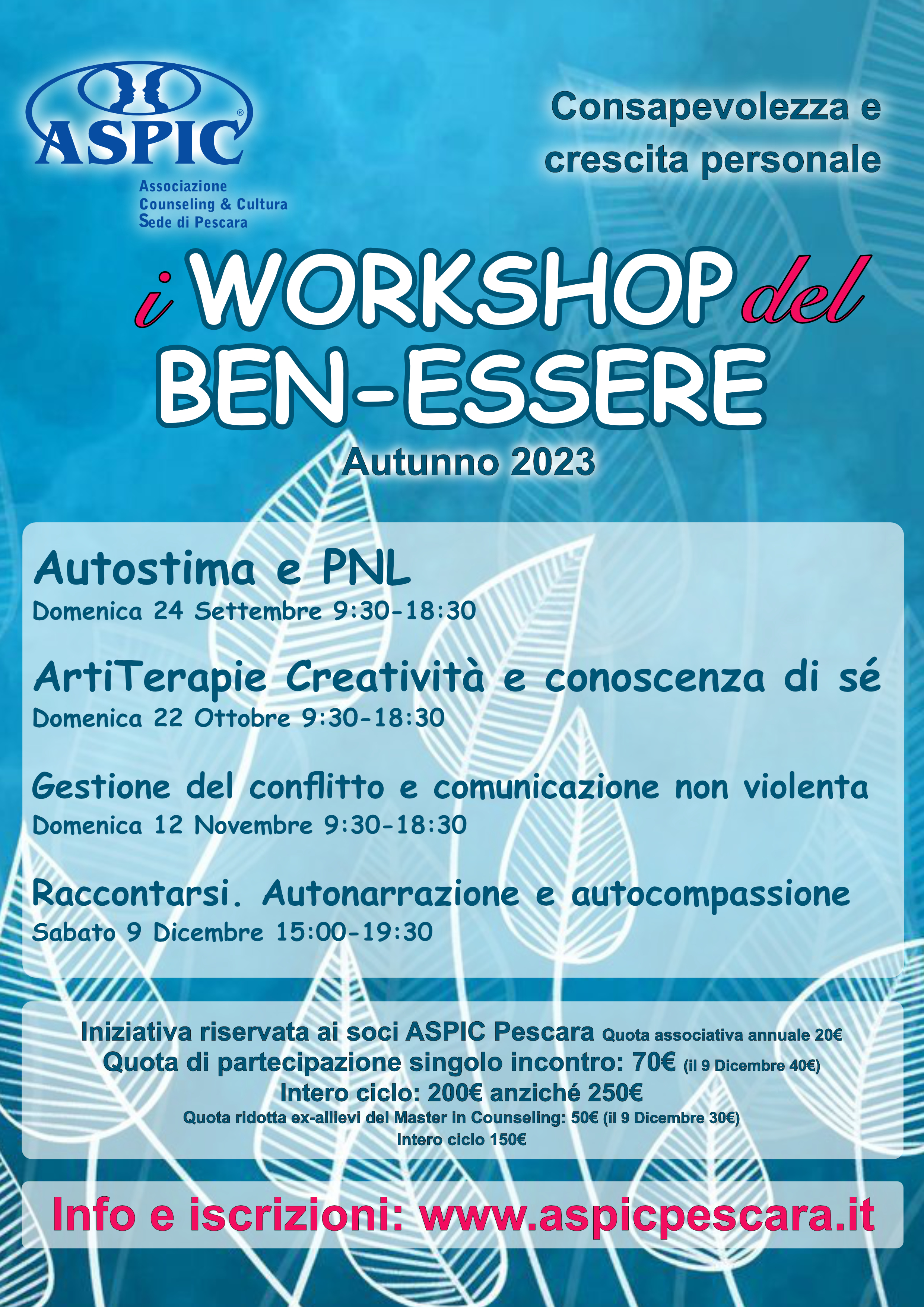 I Workshop del Ben-Essere
